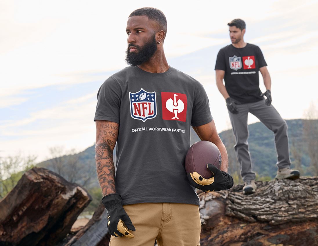 Trička, svetry & košile: NFL T-Shirt cotton + karbonová šedá 1