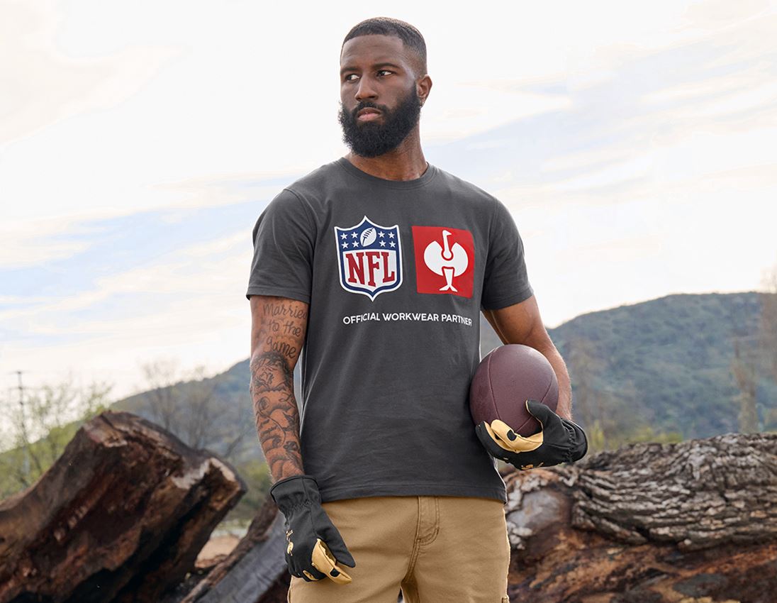 Oděvy: NFL T-Shirt cotton + karbonová šedá