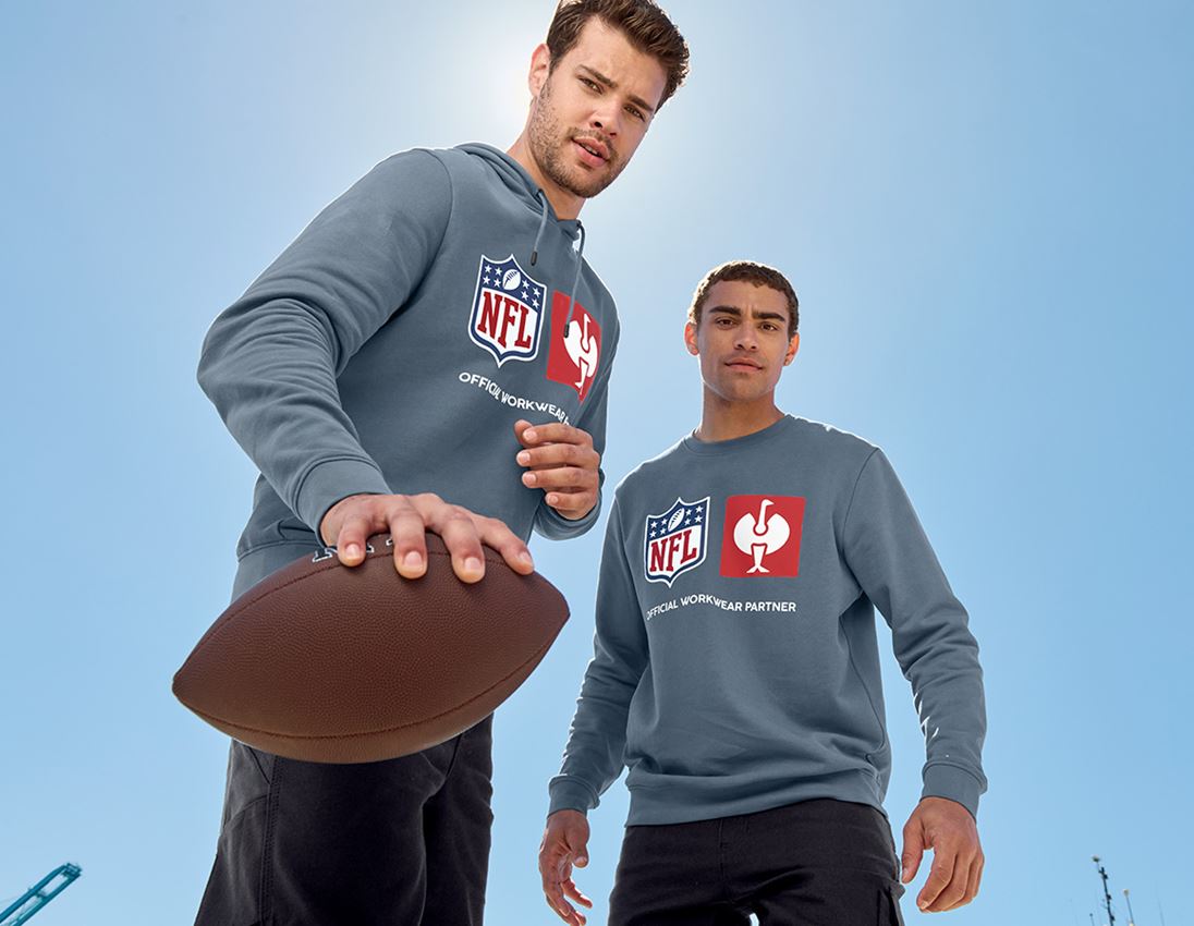 Spolupráce: NFL Sweatshirt cotton + oxidově modrá 2