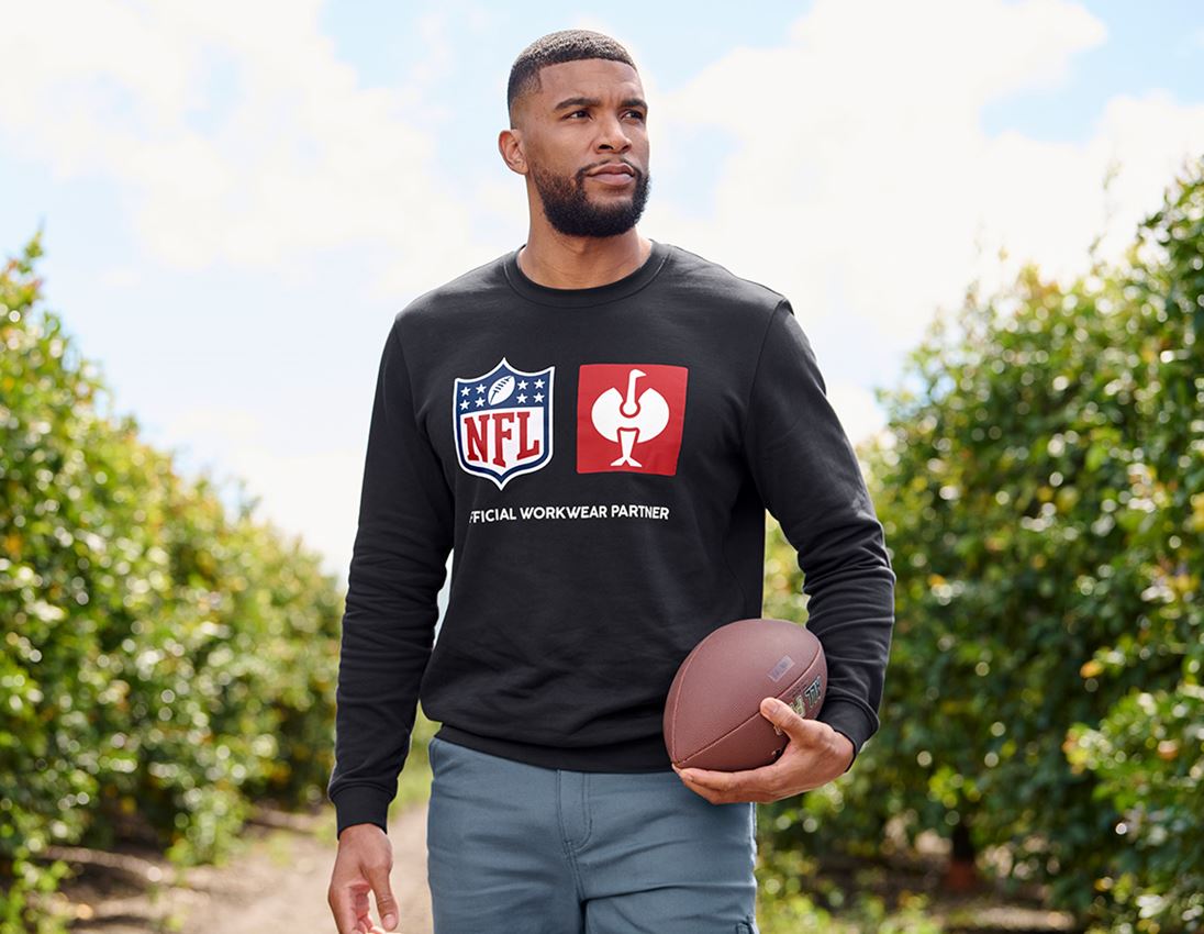 Trička, svetry & košile: NFL Sweatshirt cotton + černá 1