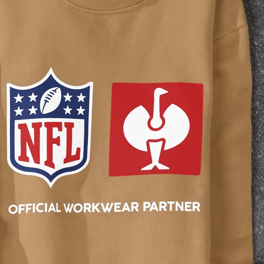 Spolupráce: NFL Sweatshirt cotton + mandlově hnědá 2