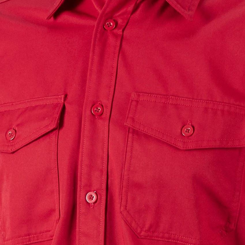 Trička, svetry & košile: Pracovní košile e.s.classic, dlouhý rukáv + červená 2