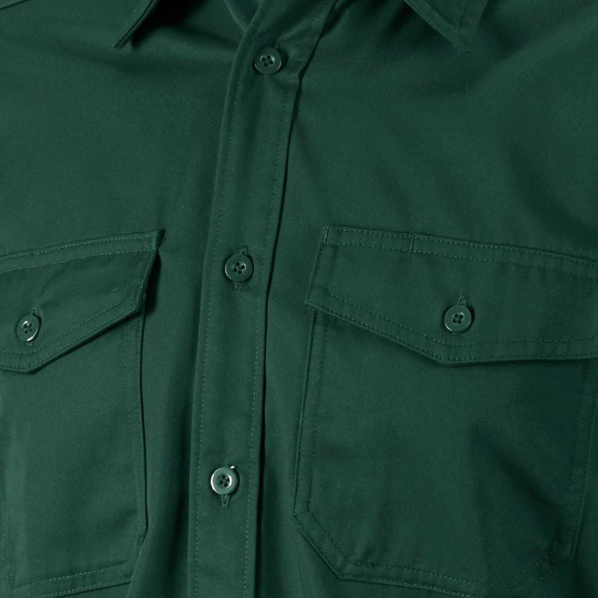 Trička, svetry & košile: Pracovní košile e.s.classic, dlouhý rukáv + zelená 2