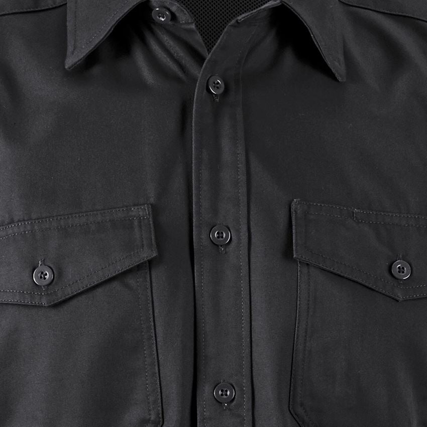 Trička, svetry & košile: Pracovní košile e.s.classic, krátký rukáv + černá 2
