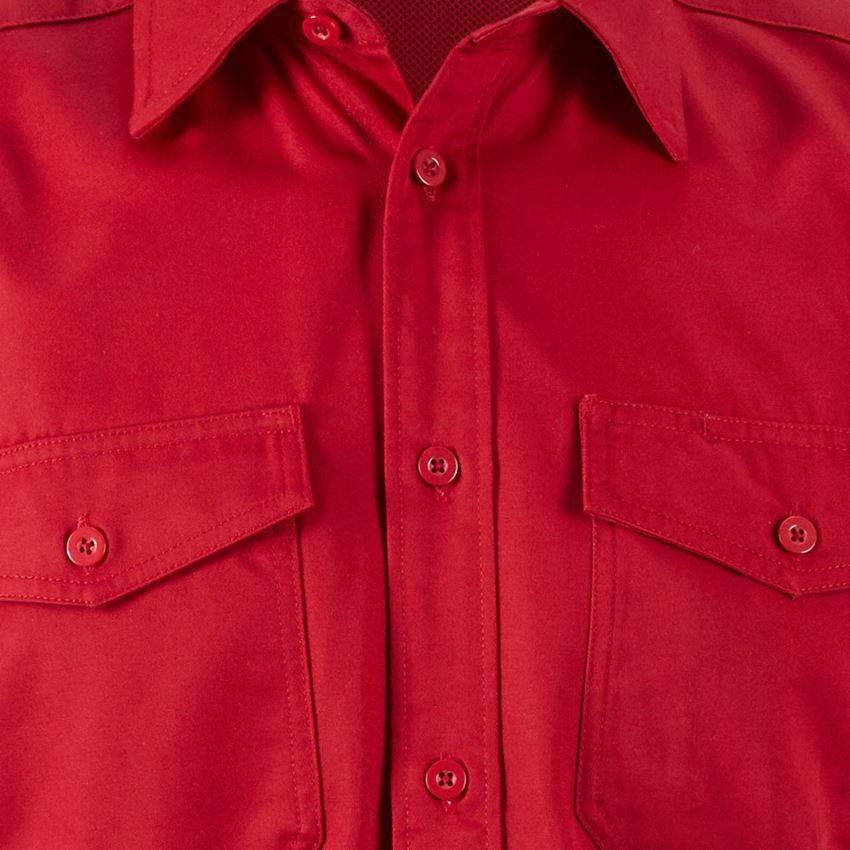 Trička, svetry & košile: Pracovní košile e.s.classic, krátký rukáv + červená 2