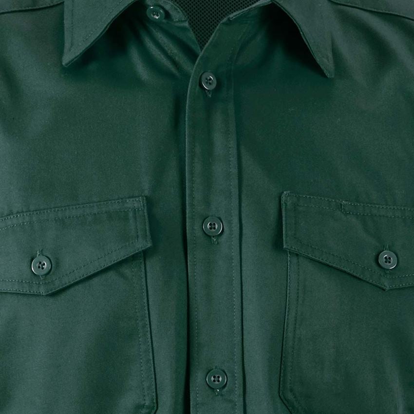 Trička, svetry & košile: Pracovní košile e.s.classic, krátký rukáv + zelená 2