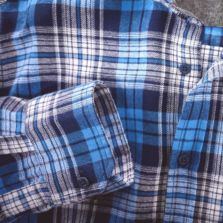 Témata: Kostkovaná košile e.s.vintage + ledově modrá károvaná 2