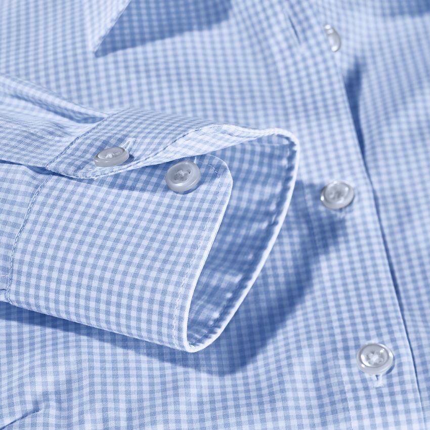 Trička | Svetry | Košile: e.s. Halena pro podnikání cotton str. regular fit + mrazivě modrá károvaná 2