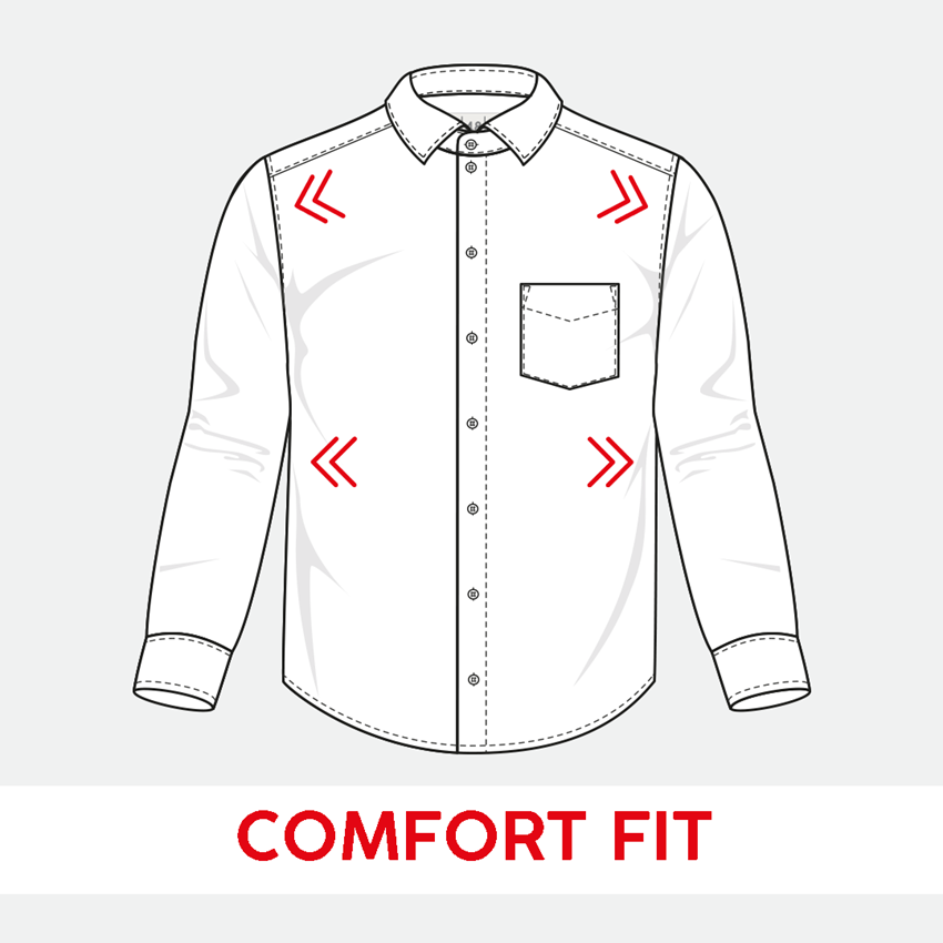Trička, svetry & košile: e.s. Business košile cotton stretch, comfort fit + mlhavě šedá károvaná 2