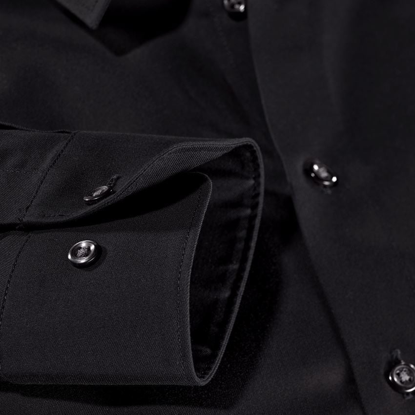 Trička, svetry & košile: e.s. Business košile cotton stretch, slim fit + černá 3