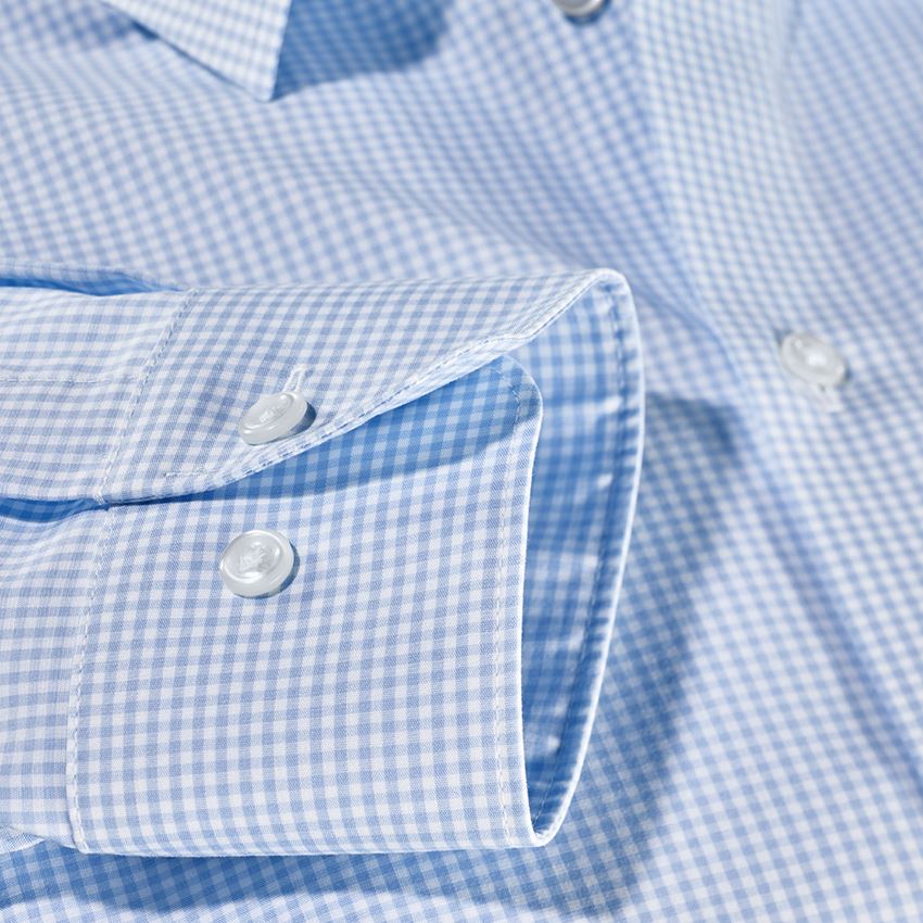Témata: e.s. Business košile cotton stretch, slim fit + mrazivě modrá károvaná 3