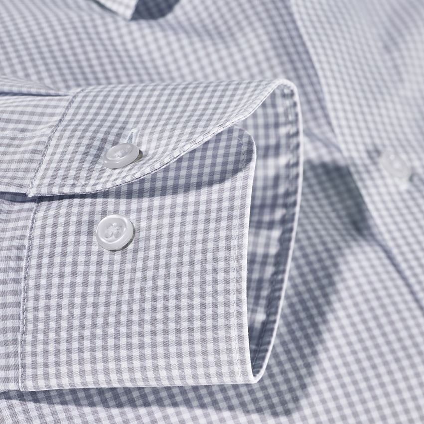 Trička, svetry & košile: e.s. Business košile cotton stretch, slim fit + mlhavě šedá károvaná 1