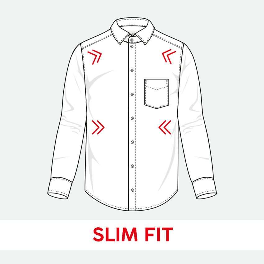 Trička, svetry & košile: e.s. Business košile cotton stretch, slim fit + mlhavě šedá 2