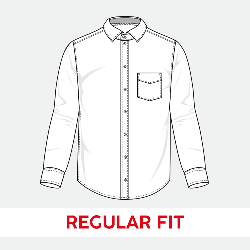 Trička, svetry & košile: e.s. Business košile cotton stretch, regular fit + mlhavě šedá károvaná 2