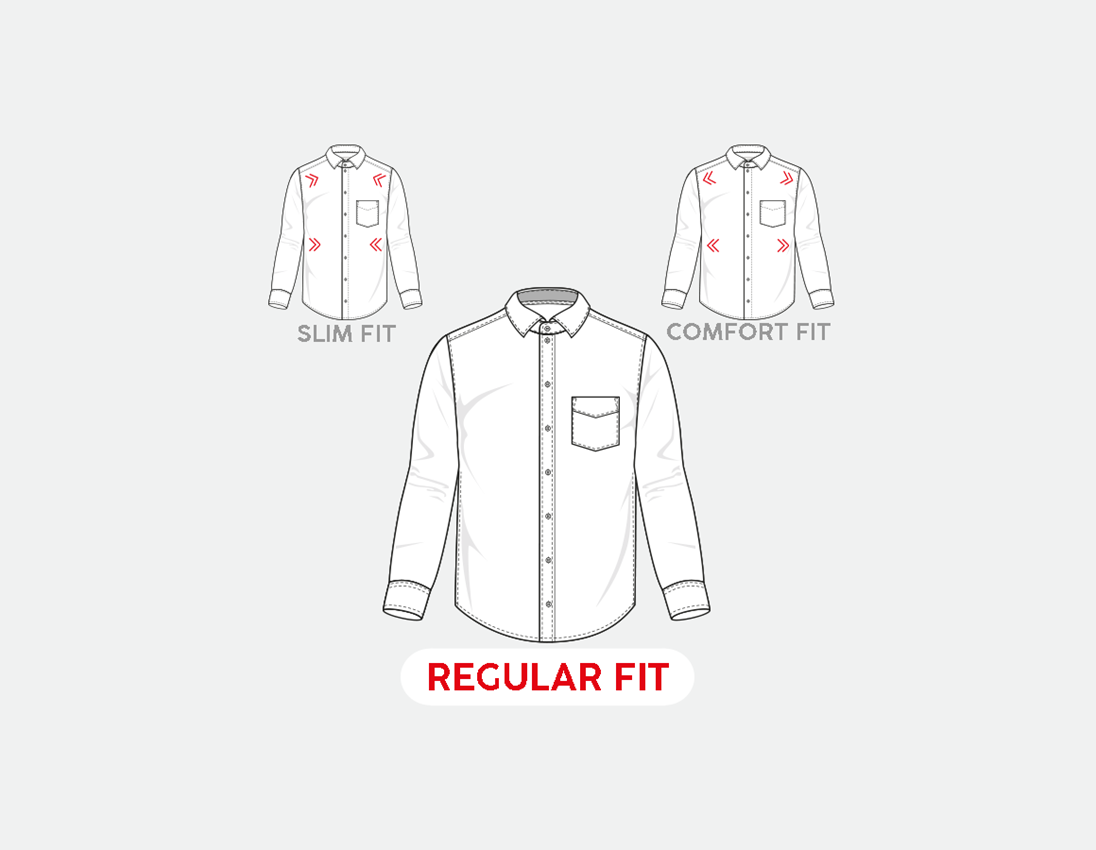 Trička, svetry & košile: e.s. Business košile cotton stretch, regular fit + mlhavě šedá 2