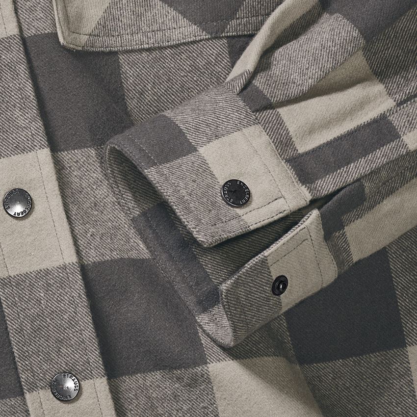 Trička, svetry & košile: Kostkovaná košile e.s.iconic + delfíní šedá/karbonová šedá 2