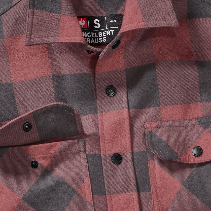 Trička, svetry & košile: Kostkovaná košile e.s.iconic + oxidově červená/karbonová šedá 2