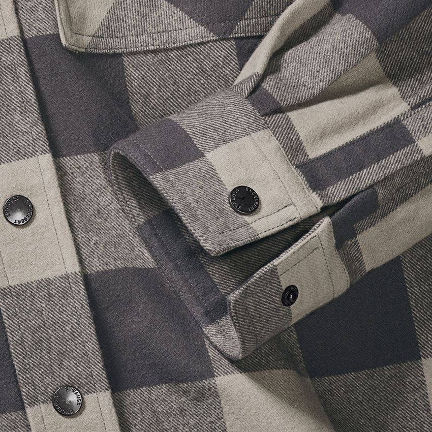 Trička, svetry & košile: Celoroční  kostkovaná košile e.s.iconic + delfíní šedá/karbonová šedá 2