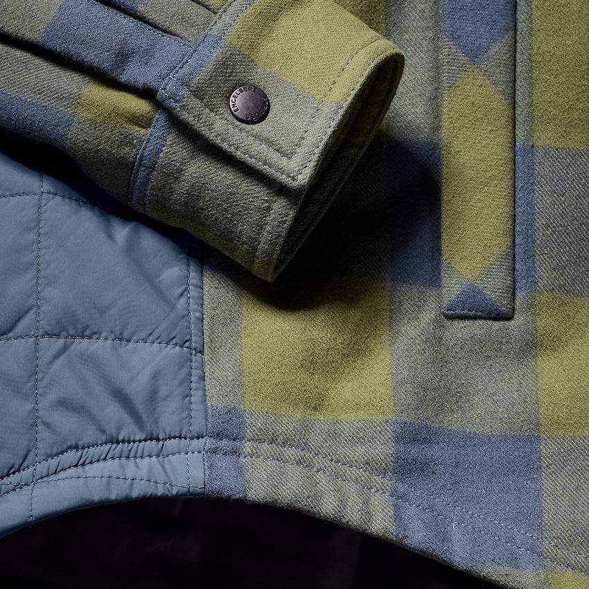 Trička, svetry & košile: Celoroční  kostkovaná košile e.s.iconic + horská zelená/oxidově modrá 2