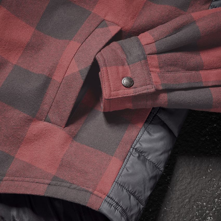 Trička, svetry & košile: Celoroční  kostkovaná košile e.s.iconic + oxidově červená/karbonová šedá 2