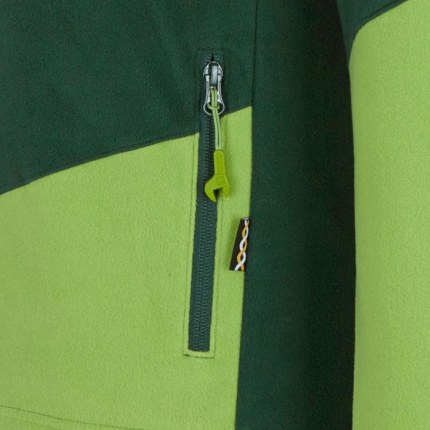 Trička, svetry & košile: Fleecový troyer e.s.motion 2020 + zelená/mořská zelená 2