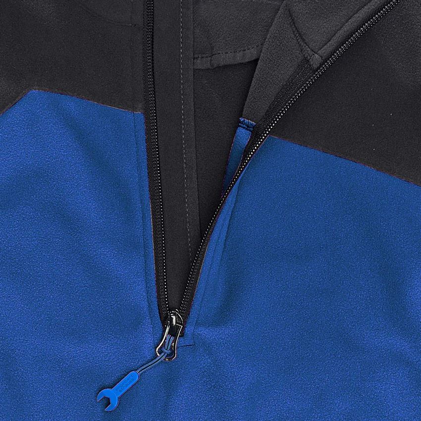 Trička | Svetry | Košile: Fleecový troyer e.s.motion 2020, dámská + enciánově modrá/grafit 2