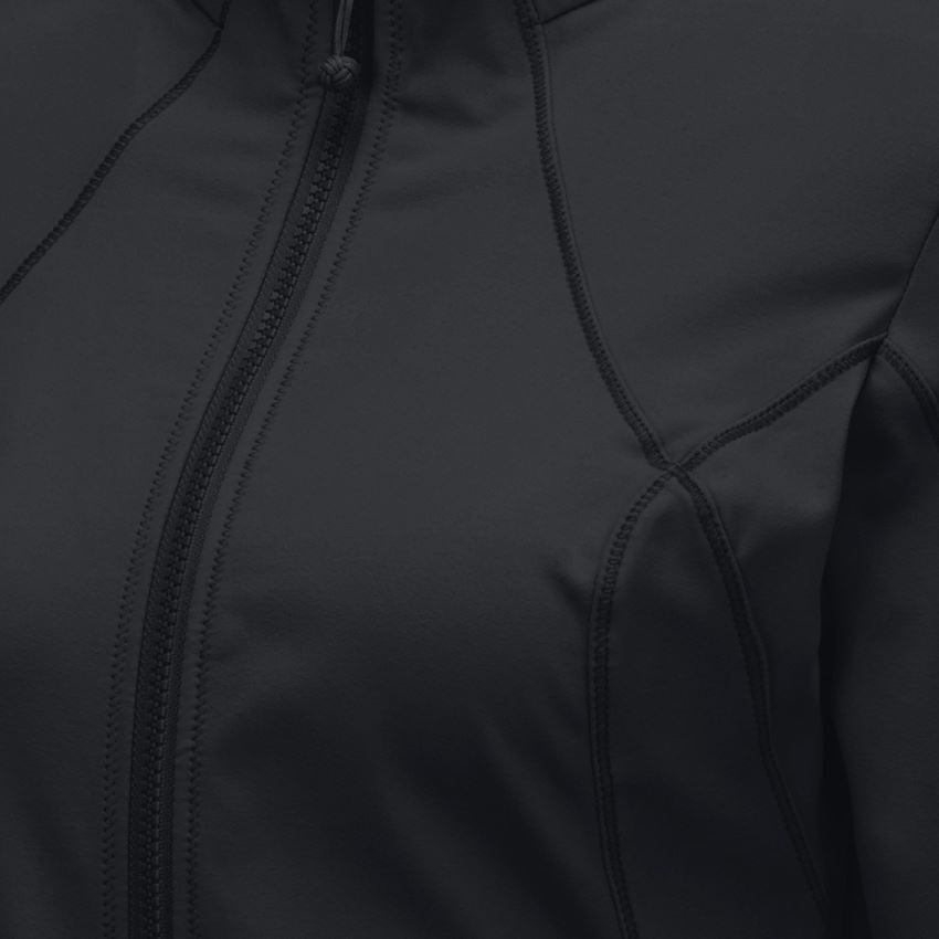 Trička | Svetry | Košile: e.s. Funkční mikina na zip solid, dámské + černá 2