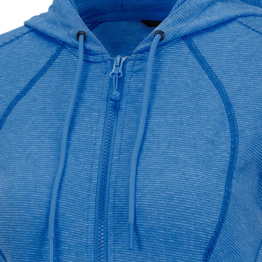 Trička | Svetry | Košile: e.s. Funkční bunda s kapucí stripe, dámské + enciánově modrá 2