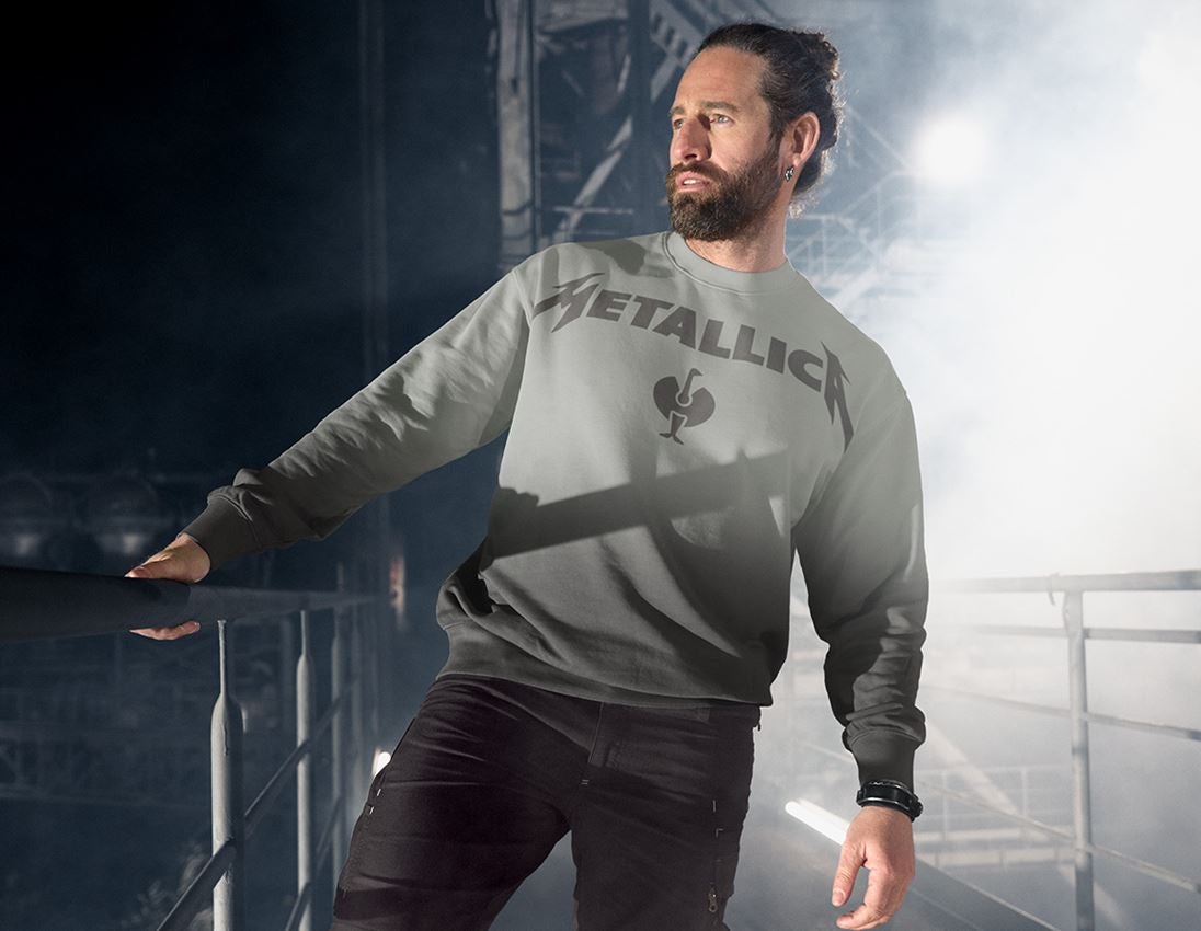 Trička, svetry & košile: Metallica cotton sweatshirt + magnetická šedá/granitová