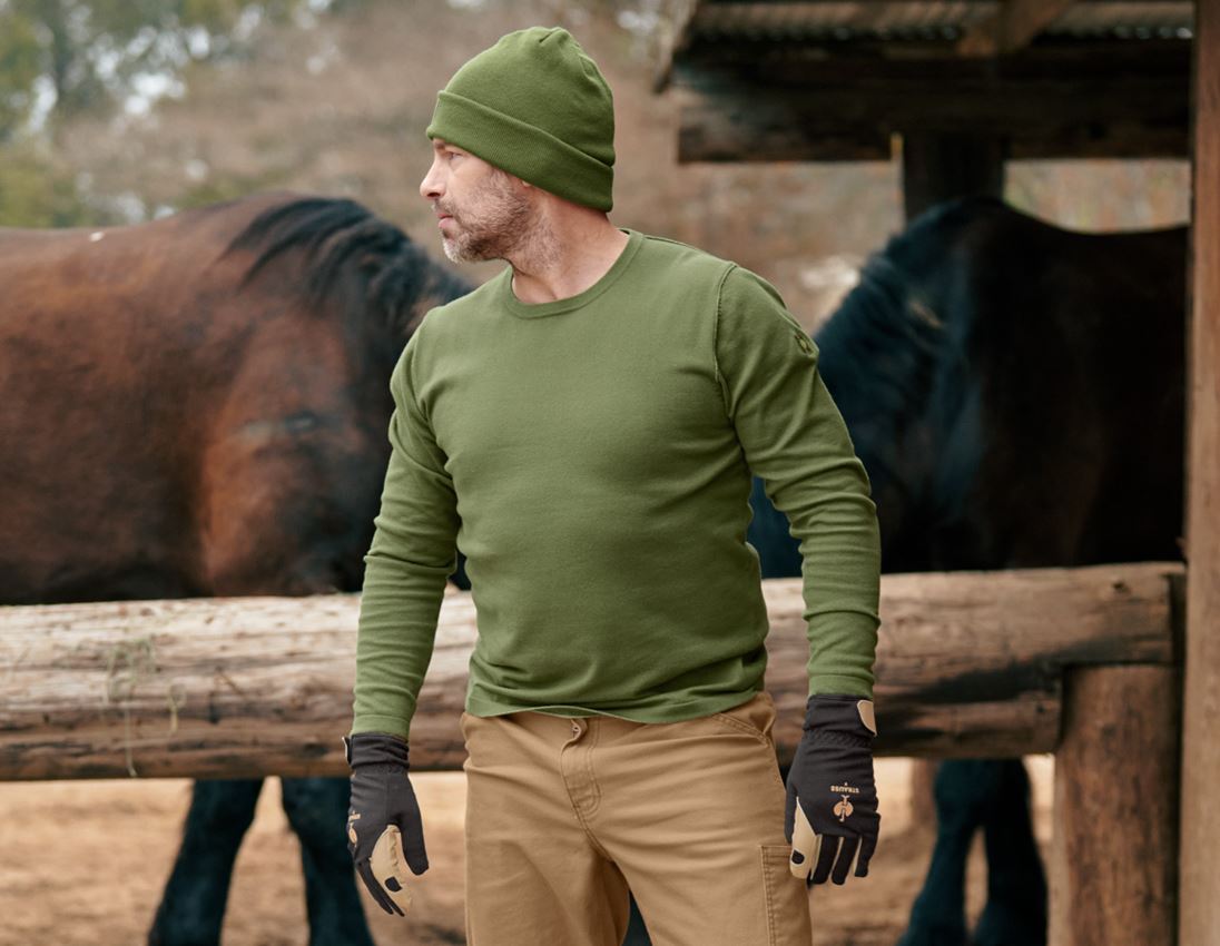 Trička, svetry & košile: Pletený svetr e.s.iconic + horská zelená