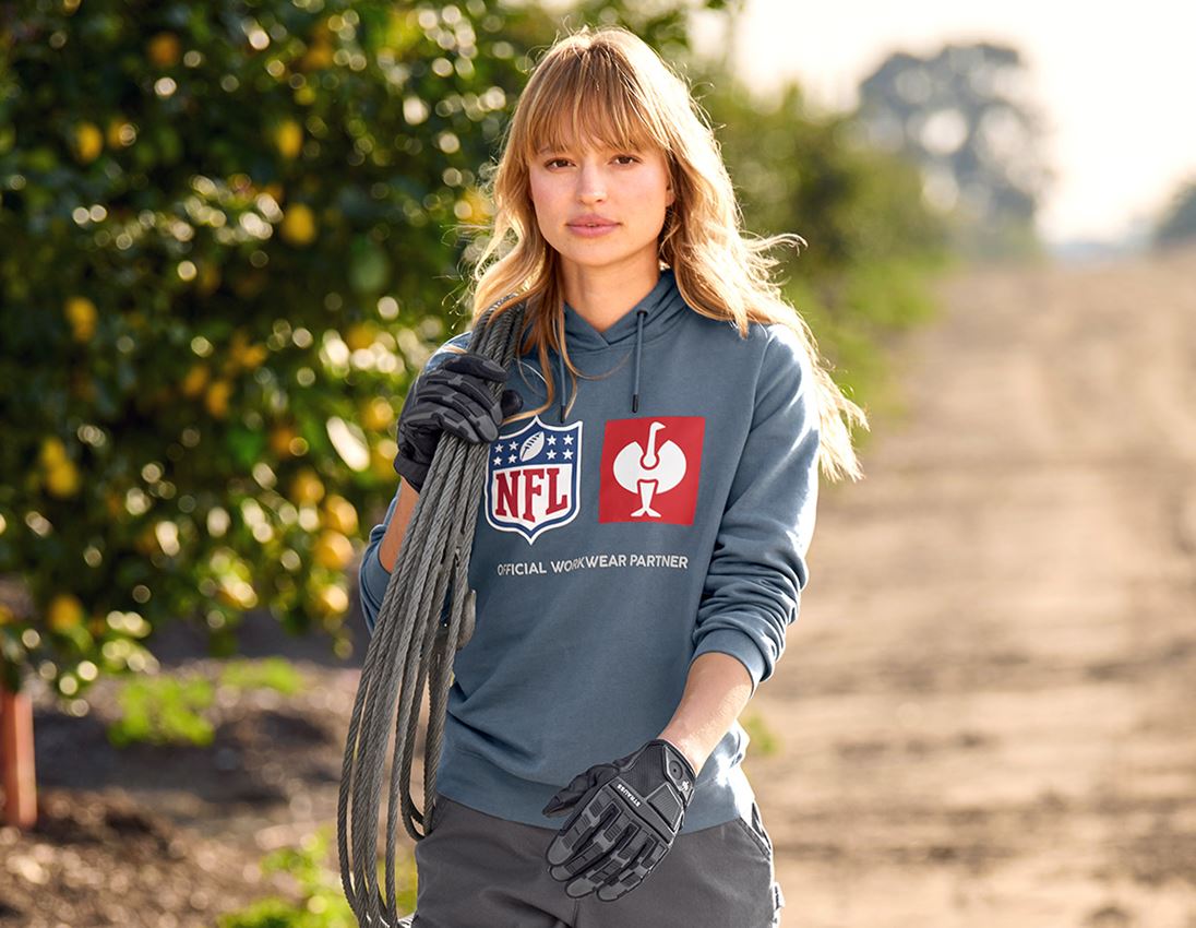 Spolupráce: NFL Hoodie cotton, ladies + oxidově modrá 1