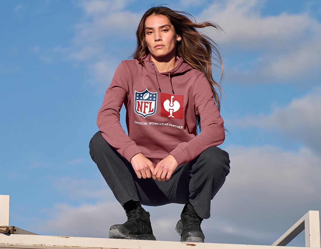 Oděvy: NFL Hoodie cotton, ladies + oxidově červená 1