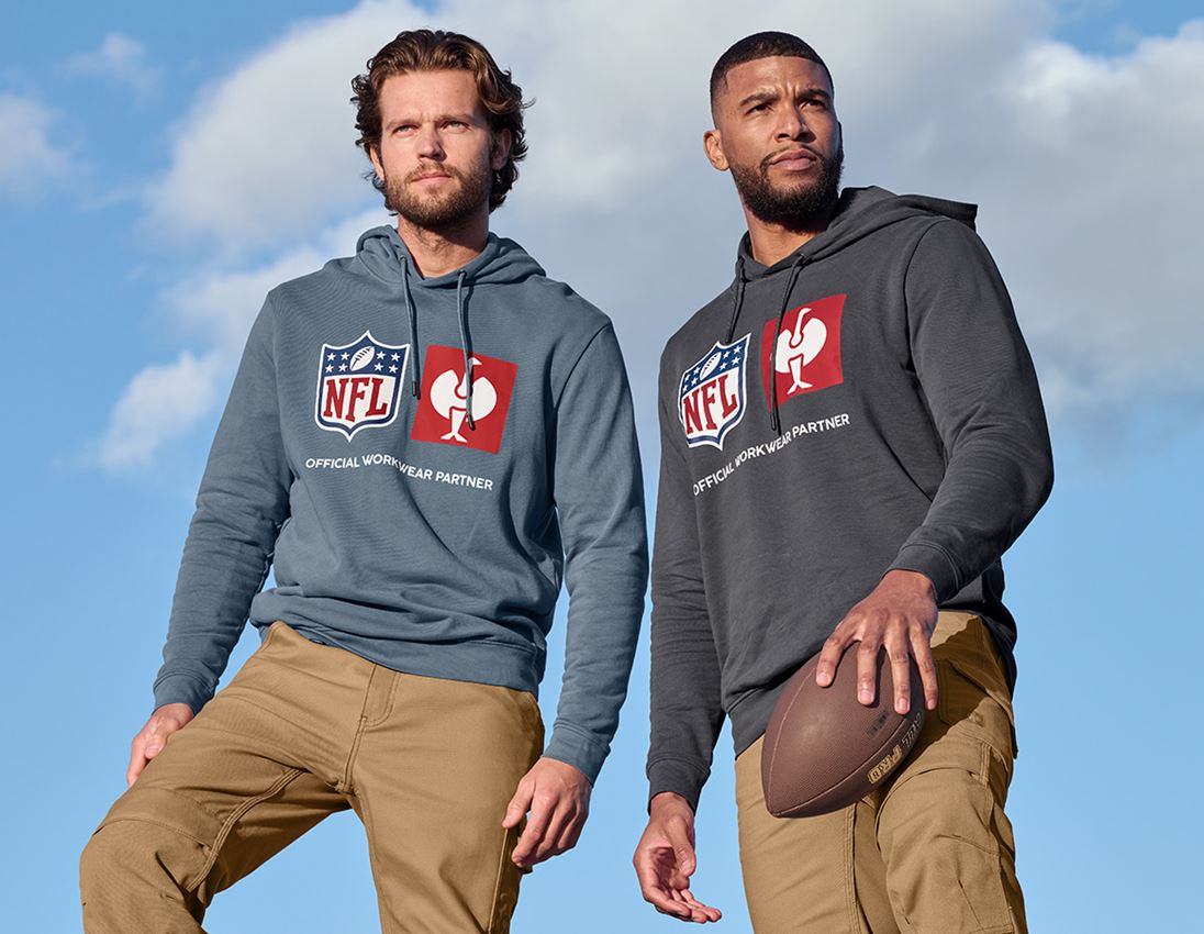 Oděvy: NFL Hoodie cotton + oxidově modrá 1