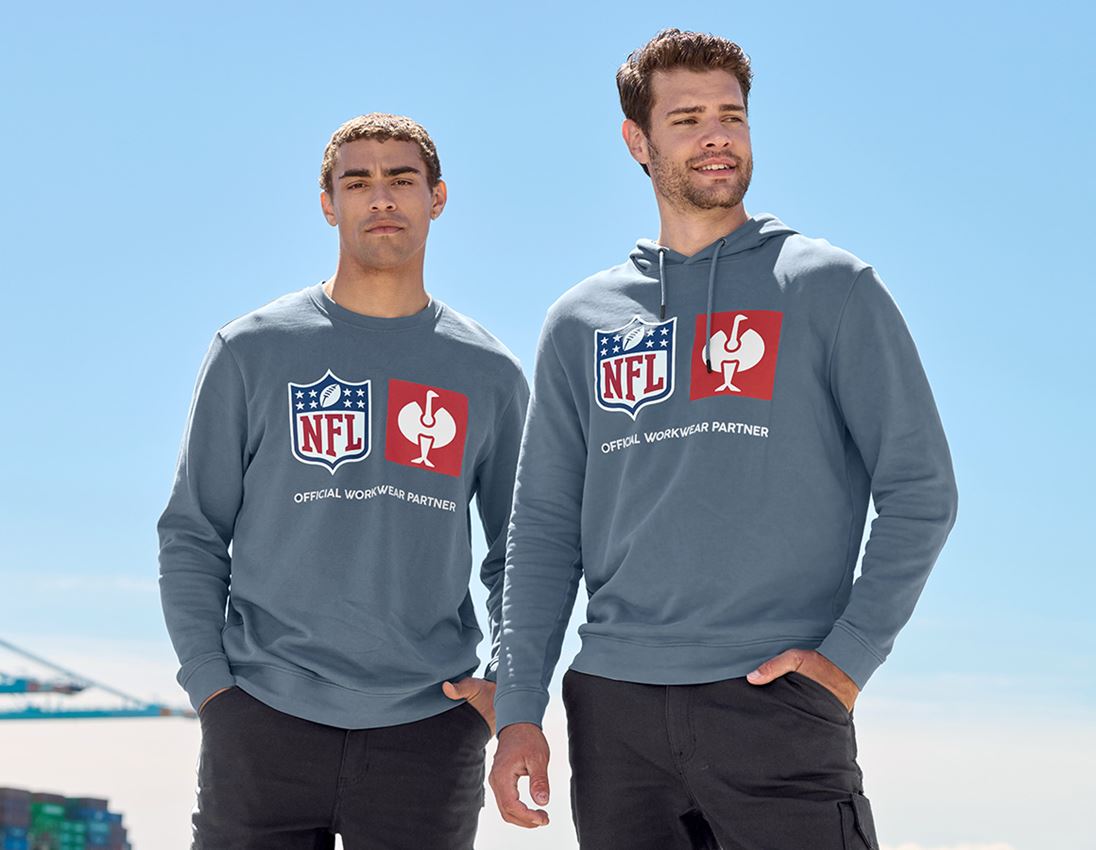 Spolupráce: NFL Hoodie cotton + oxidově modrá 3