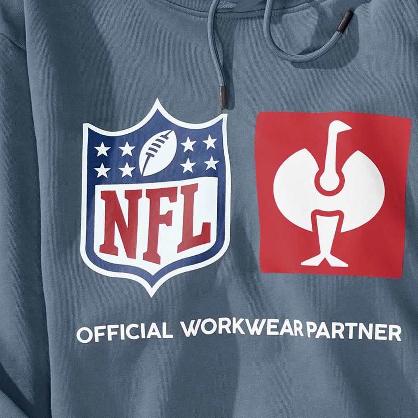 Spolupráce: NFL Hoodie cotton + oxidově modrá 2