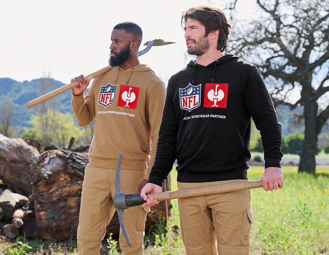 Trička, svetry & košile: NFL Hoodie cotton + černá 1