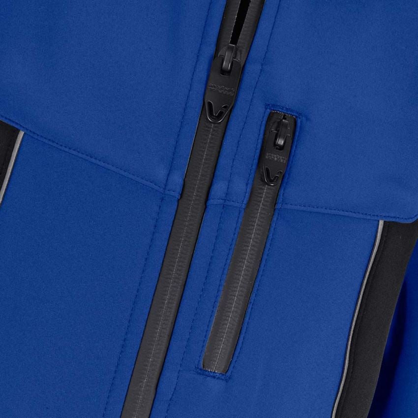 Bundy: Softshellová bunda e.s.vision, dětská + modrá chrpa/černá 2