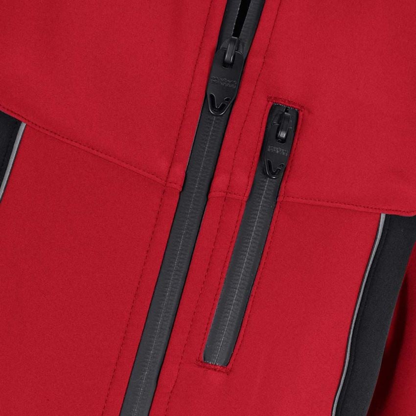 Bundy: Softshellová bunda e.s.vision, dětská + červená/černá 2
