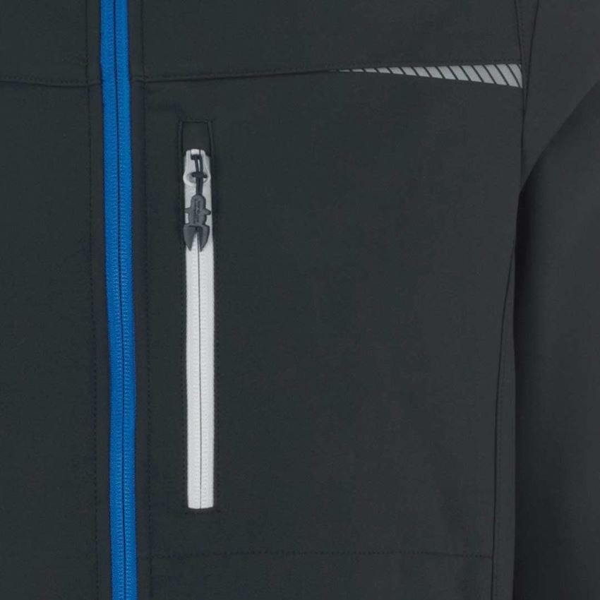 Pracovní bundy: Softshellová bunda e.s.motion 2020 + grafit/enciánově modrá 2