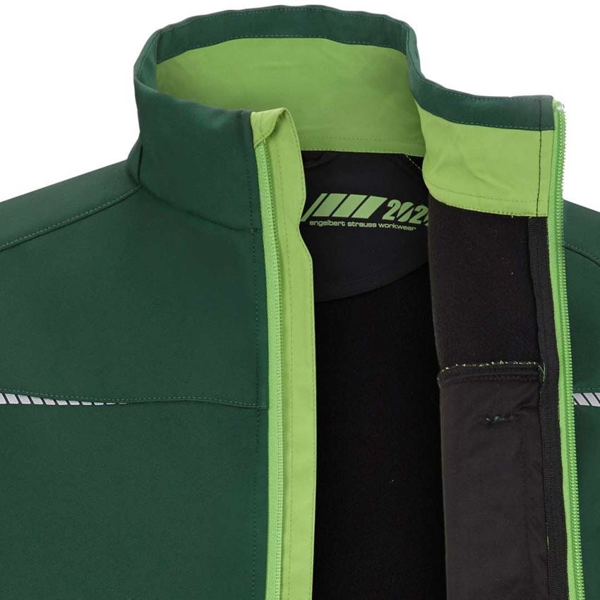 Pracovní bundy: Softshellová bunda e.s.motion 2020 + zelená/mořská zelená 2