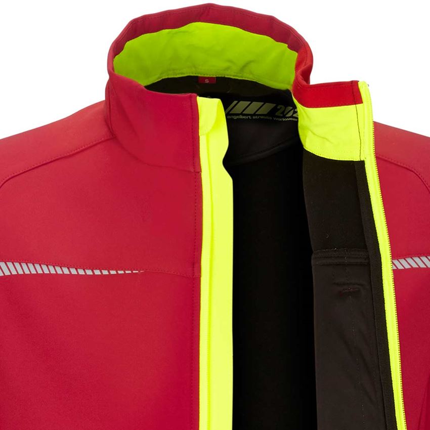 Instalatéři: Softshellová bunda e.s.motion 2020 + ohnivě červená/výstražná žlutá 2