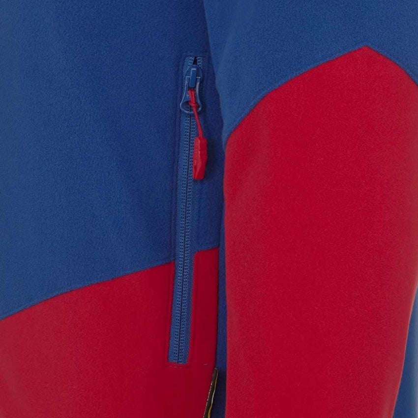 Pracovní bundy: Fleecová bunda e.s.motion 2020 + modrá chrpa/ohnivě červená 2