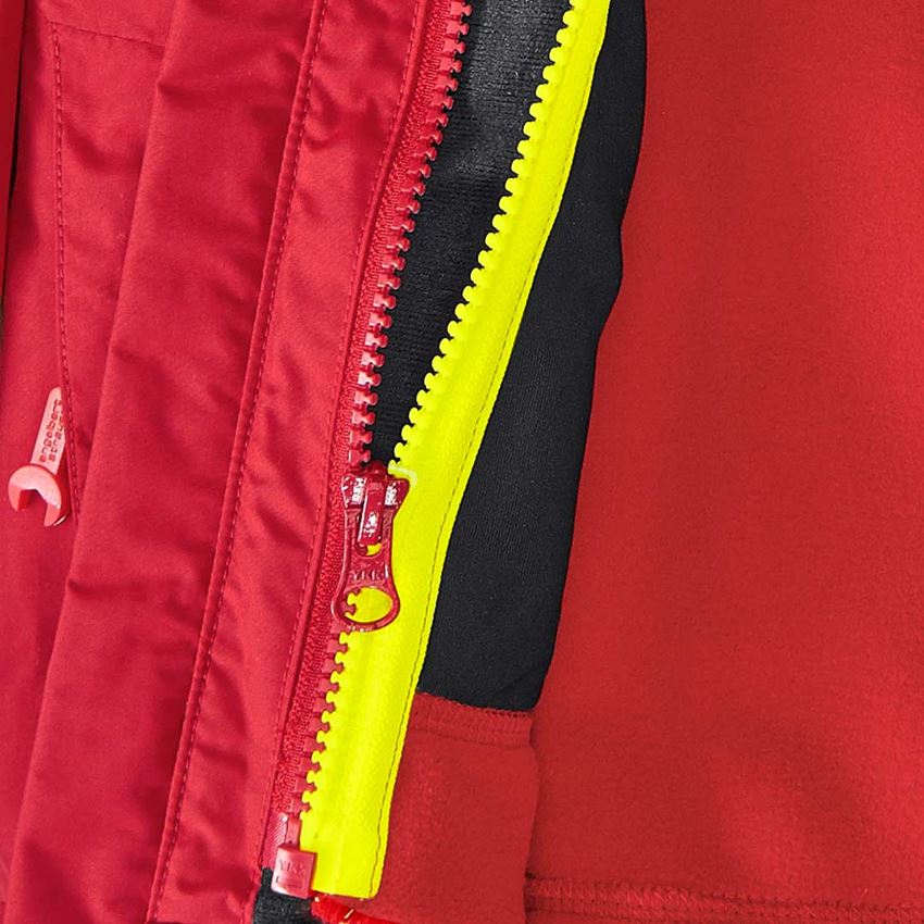 Chlad: Funkční bunda 3 v 1 e.s.motion 2020, dětská + ohnivě červená/výstražná žlutá 2