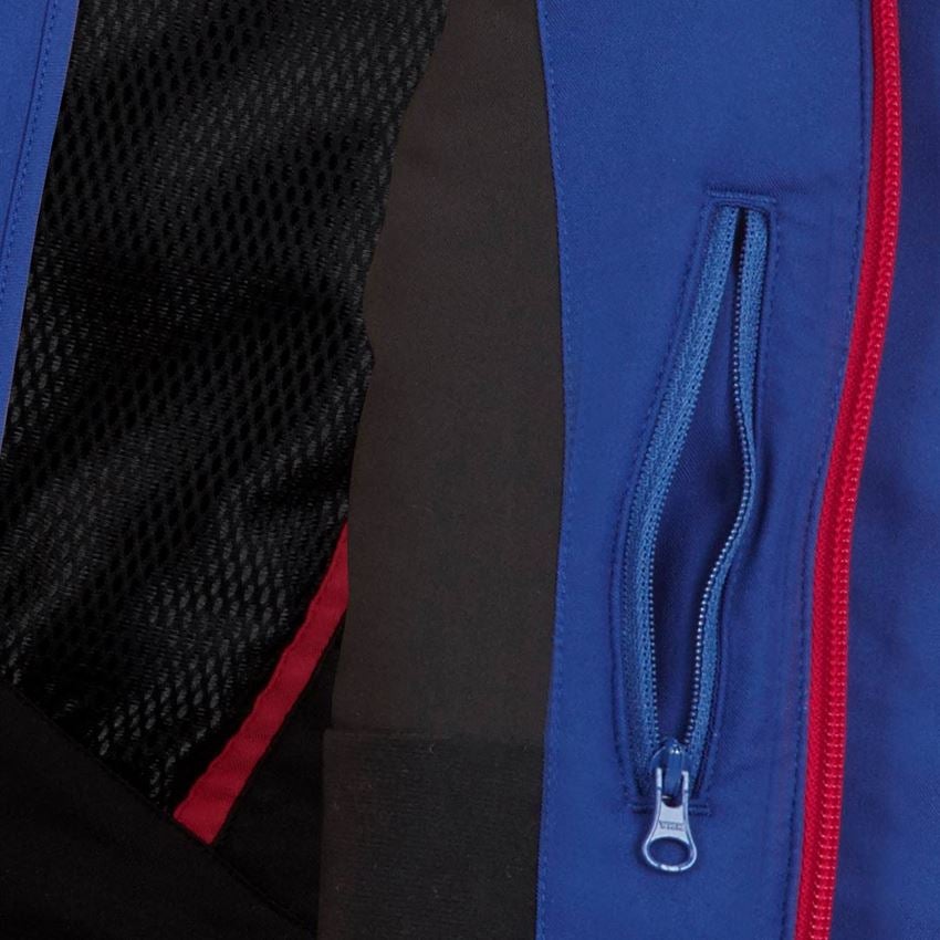 Bundy: Zimní softshellová bunda e.s.motion 2020, dětská + modrá chrpa/ohnivě červená 2