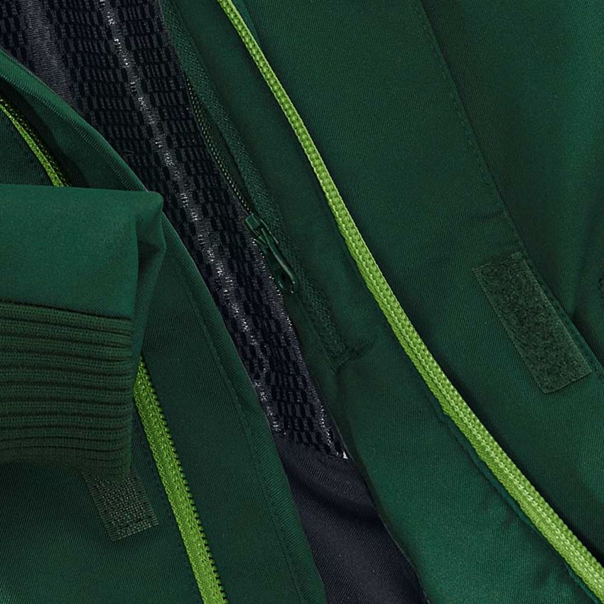 Bundy: Zimní softshellová bunda e.s.motion 2020, dětská + zelená/mořská zelená 2