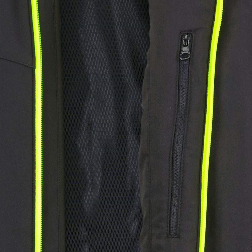 Pracovní bundy: Zimní softshellová bunda e.s.motion 2020, pánská + černá/výstražná žlutá/výstražná oranžová 2