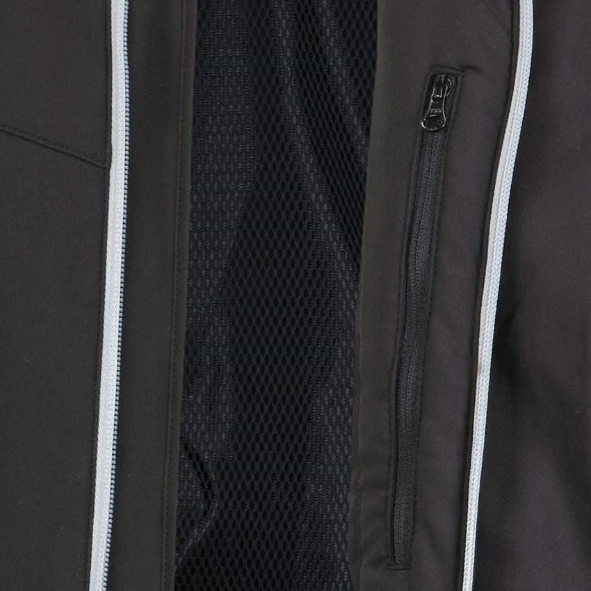 Pracovní bundy: Zimní softshellová bunda e.s.motion 2020, pánská + černá/platinová 2
