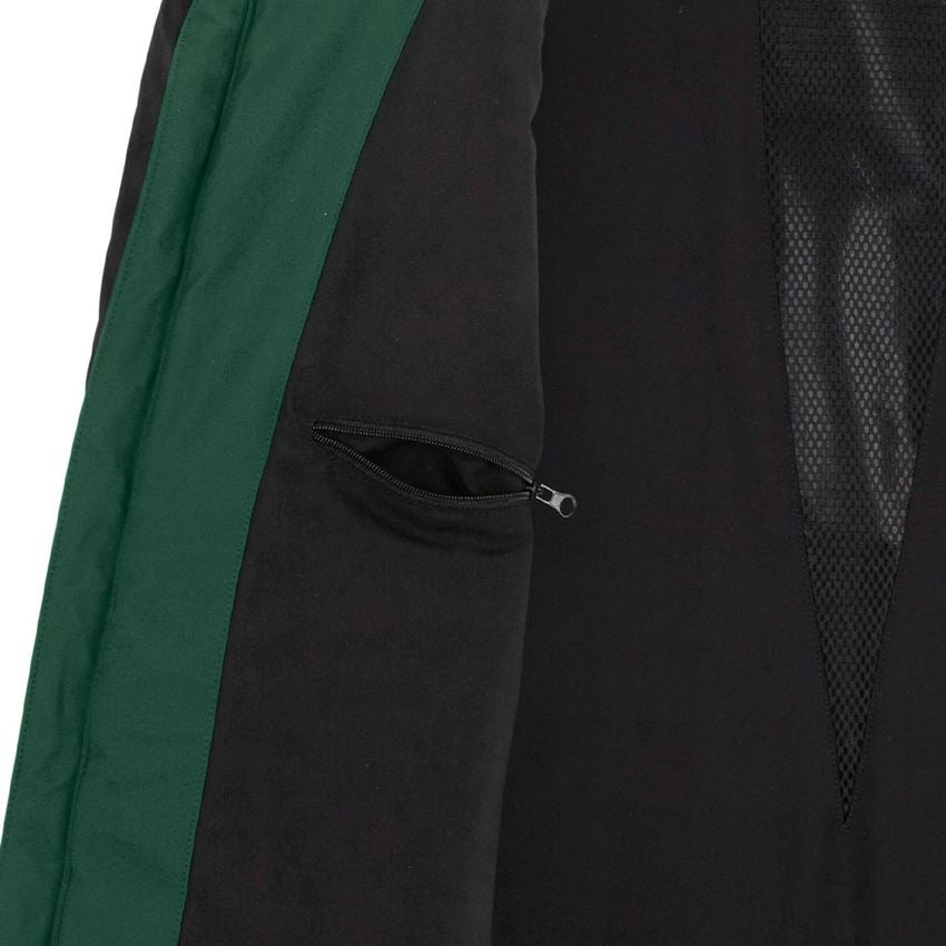 Pracovní bundy: Zimní softshellová bunda e.s.vision + zelená/černá 2