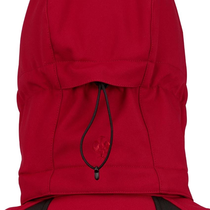 Pracovní bundy: Zimní softshellová bunda e.s.vision + červená/černá 2