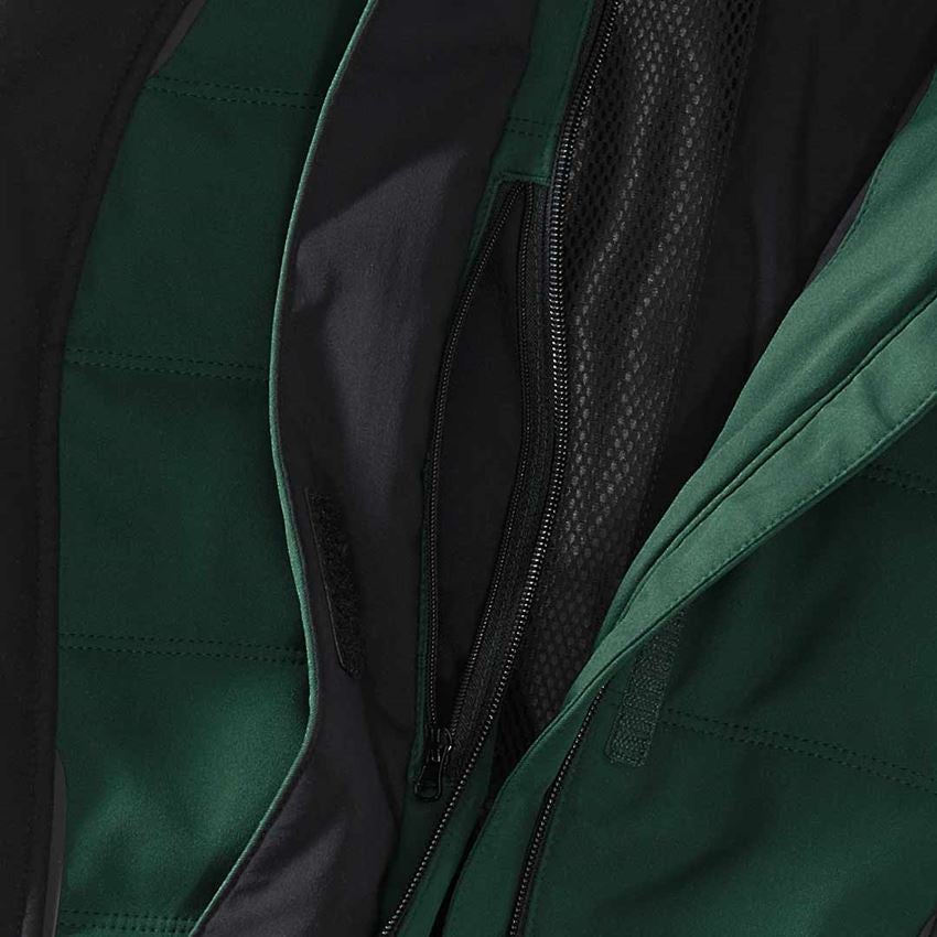 Témata: Zimní softshellová bunda e.s.vision, dámské + zelená/černá 2